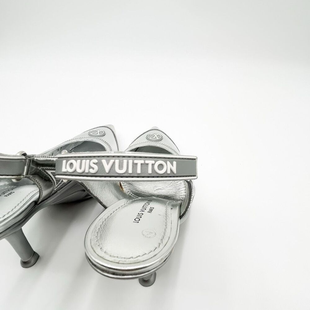 Louis Vuitton LV Monogram Archlight Heels Slingback Pumps EU 37 US 7 - Picture 6 of 16